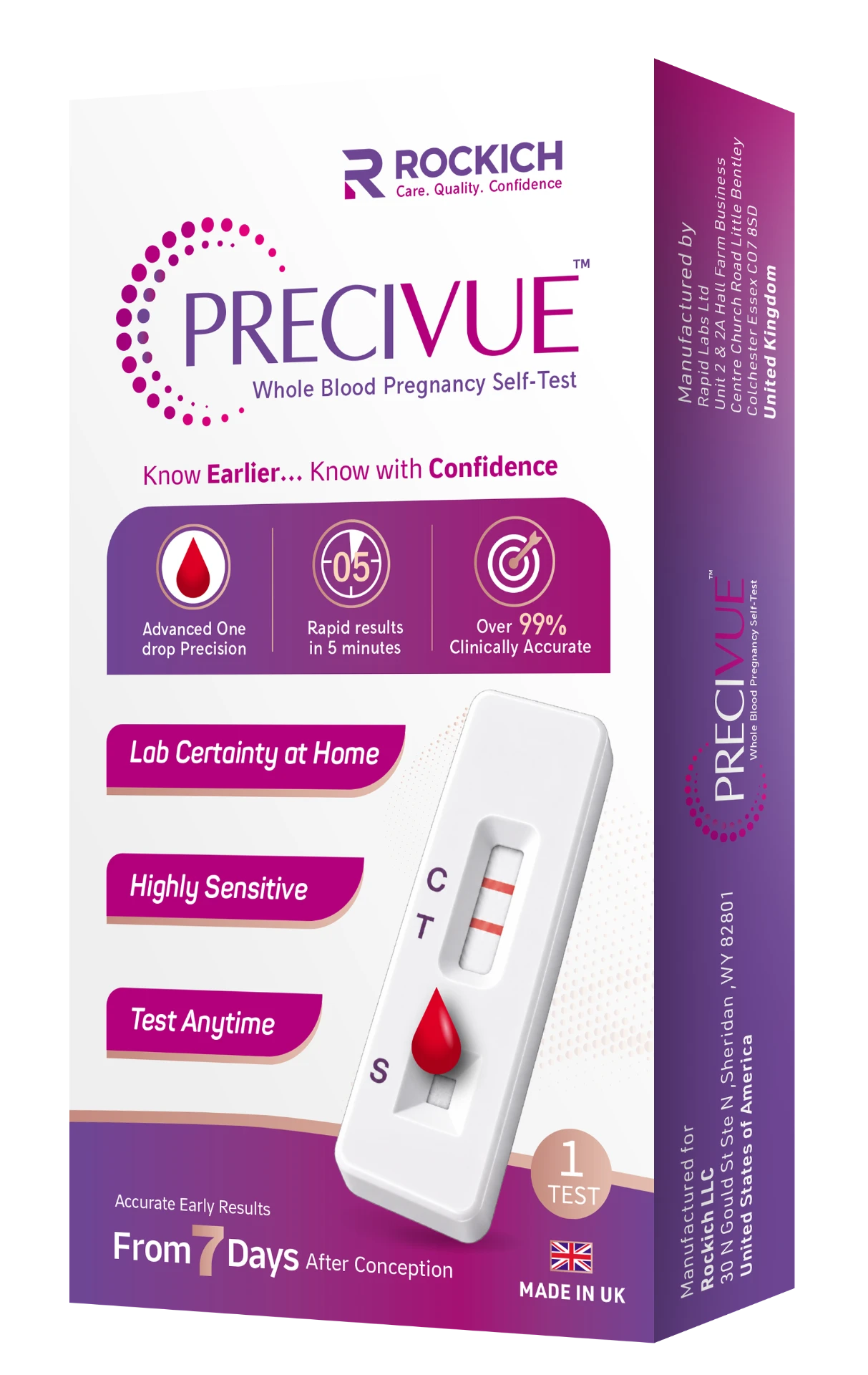 PRECIVUE™ product packaging